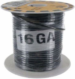 WIRE TEW 16GA BLACK 30M [98FT]