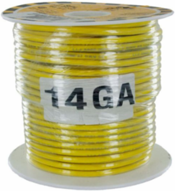 WIRE TEW 14GA YELLOW 30M [98FT