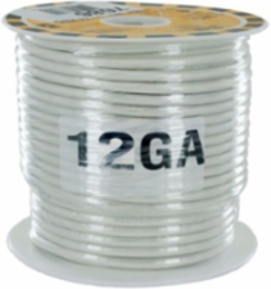WIRE TEW 12GA WHITE 30M [98FT]
