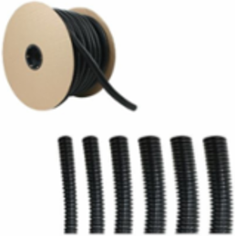 LOOM SPLIT POLY BLK 3/8"ID 100FT SPOOL