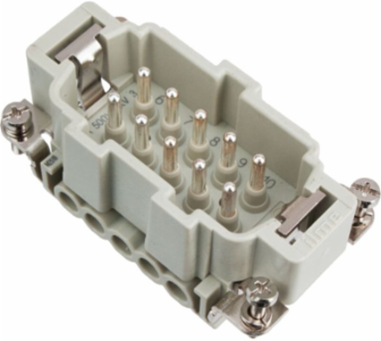 MALE INSERT - 10P+GROUND 16A MAX - 600V