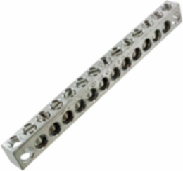 ALUMINUM NEUTRAL BAR, TIN PLATED, 14-4 A