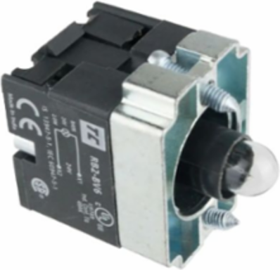 PILOT LB HLDR BLCK W/ INCD BULB 130V