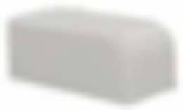 DROP CEILING END 1.25INCH WHITE