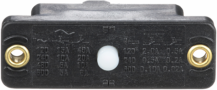 snap switch, 9007AO, plunger head, 1 NO and 1 NC contact, 15 A at 120 VAC, 600 VAC maximum