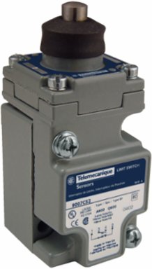 NEMA limit switch, 9007C, heavy duty, compact, steel spring return top plunger, 10A, 600V, 1NO/1NC, NEMA 4, 6P, 12, 13