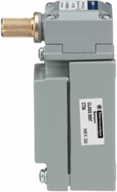 limit switch, 9007C, full body, rotary lever arm head, low differential pretravel, spring return, 1 NO and 1 NC, NEMA 13