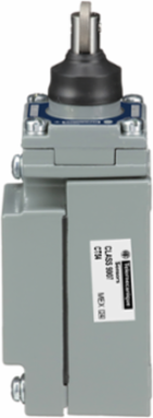 limit switch, 9007C, full body, top roller plunger head, spring return, 1 NO and 1 NC, 1 NO and 1 NC, NEMA 4 and 13