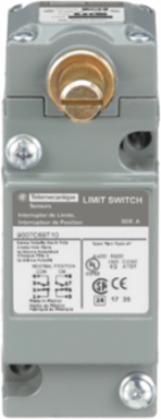 limit switch, 9007C, full body, rotary lever arm head, neutral position, spring return, 2 NO and 2 NC, NEMA 4 and 13