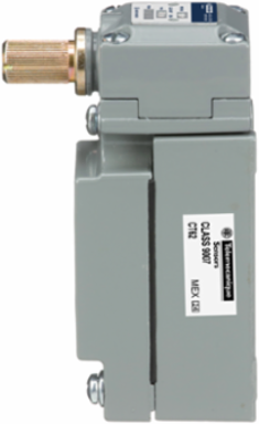 limit switch, 9007C, full body, rotary lever arm head, neutral position, spring return, 2 NO and 2 NC, NEMA 4 and 13