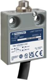 Limit switch, 9007, 9007ML top push plunger, 12' side cable