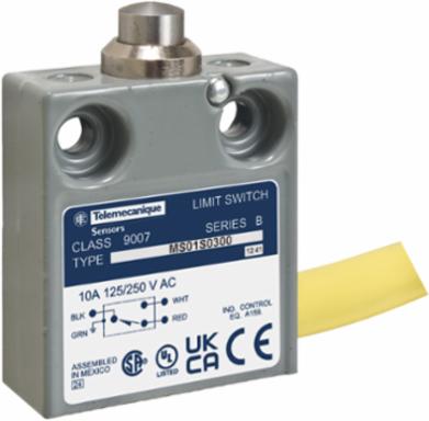 Limit switch, 9007, 240 VAC 10amp ms +options