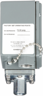 industrial pressure switch, 9012G, adjustable scale, 2 thresholds, 3.0 to 150 psig
