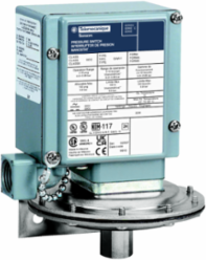 Pressure switch, 9012G, fixed scale, 1 threshold, 0.2 to 10PSIG