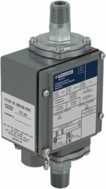 Pressure switch 9012G, adjustable scale, 2 thresholds, 0 to 175 PSIG
