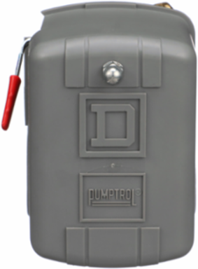 Square D Pumptrol, air compressor switch 9013FH, fixed differential, Off at 125 PSI, low hp