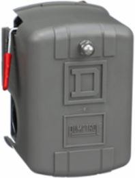 Square D Pumptrol, air compressor switch 9013FH, fixed differential, Off at 125 PSI, low hp
