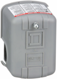 Square D Pumptrol, air compressor switch 9013FH, fixed differential, factory setting, low hp