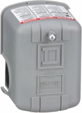 Square D Pumptrol, air compressor switch 9013FH, fixed differential, Off at 100 PSI, high hp