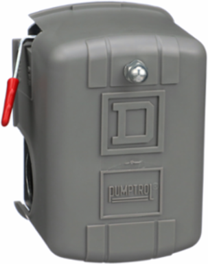 Square D Pumptrol, air compressor switch 9013FH, fixed differential, Off at 100 PSI, high hp