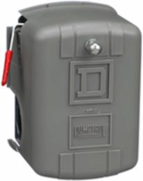 Square D Pumptrol, air compressor switch 9013FH, fixed differential, Off at 80 PSI, high hp