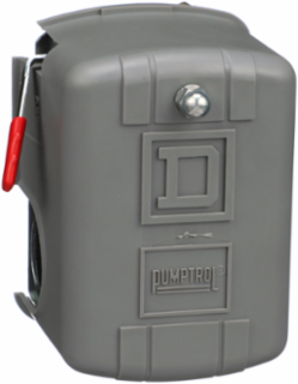 Square D Pumptrol, air compressor switch 9013FH, fixed differential, Off at 100 PSI, low hp
