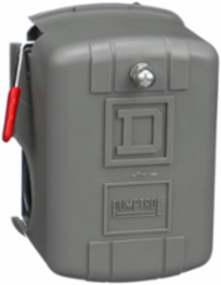 Square D Pumptrol, air compressor switch 9013FH, fixed differential, Off at 100 PSI, low hp