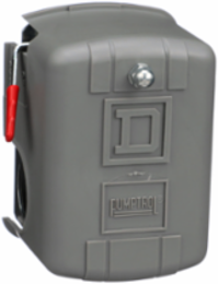 Square D Pumptrol, air compressor switch 9013FH, fixed differential, Off at 135 PSI, high hp