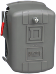 Square D Pumptrol, air compressor switch 9013FH, fixed differential, Off at 125 PSI, high hp