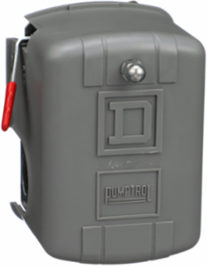 Square D Pumptrol, air compressor switch 9013FH, fixed differential, Off at 175 PSI, low hp