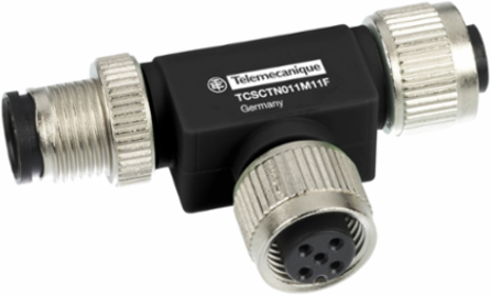 Radio frequency identification XG, Network “T” connector, RS485 network or CANopen, M12, 5 pin 1 male/ 2 female