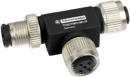 Radio frequency identification XG, Network “T” connector, RS485 network or CANopen, M12, 5 pin 1 male/ 2 female