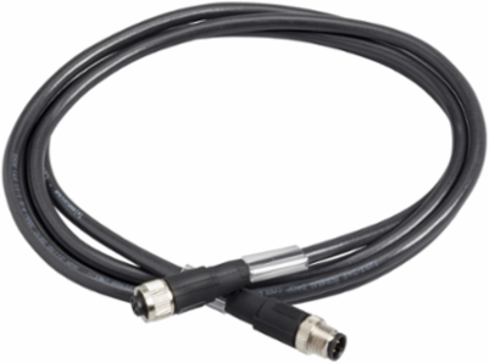 Radio frequency identification XG, Modbus shielded cable, M12 male connector, M12 female connector, IP67, 1 m