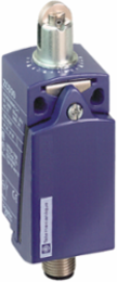 Limit switch, Limit switches XC Standard, XCKD, steel roller plunger, 1NC+1 NO, snap, M12