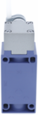 Limit switch, XC Standard, XCKJ, thermoplastic round rod lever 6 mm, 1NC+1 NO, snap, Pg13