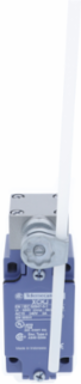 Limit switch, XC Standard, XCKJ, thermoplastic round rod lever 6 mm, 1NC+1 NO, snap, Pg13