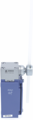 Limit switch, XC Standard, XCKJ, thermoplastic round rod lever 6 mm, 1NC+1 NO, snap, Pg13