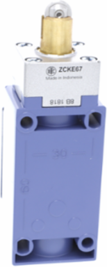 Limit switch, XC Standard, XCKJ, steel roller plunger reinforced, 1NC+1 NO, snap, 1/2NPT