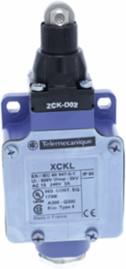 Limit switch, Limit switches XC Standard, XCKL, steel roller plunger, 1NC+1 NO, snap action, Cable gland