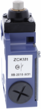Limit switch, Limit switches XC Standard, XCKM, metal end plunger, 1NC+1 NO, snap action, M20