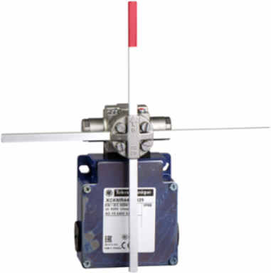 Limit switch, Limit switches XC Standard, XCKMR, reverse head stay put crossed rods, 2x(NC+NO), slow, M20