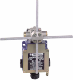 Limit switch, Limit switches XC Standard, XCKMR, square rod 6 mm crossed, 2 x (2 NC), ATEX/IECEx
