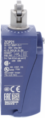 Limit switch, Limit switches XC Standard, XCKP, steel roller plunger, 1NC+1 NO, snap, M16