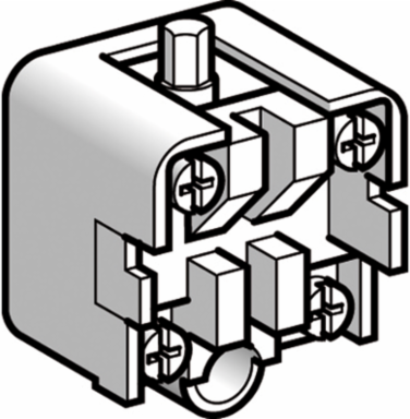 Limit switch contact block, Limit switches XC Standard, XCKZ, 1 C/O snap action, silver plated