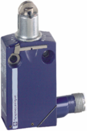 Limit switch, Limit switches XC Standard, XCMD, steel roller plunger, 1NC+1 NO, snap, M12
