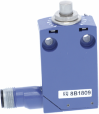 Limit switch, Limit switches XC Standard, XCMD, metal end plunger, 1NC+1 NO, snap, M12