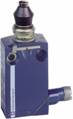 Limit switch, Limit switches XC Standard, XCMD, metal end plunger with nitrile boot, 1C/O, snap, M12