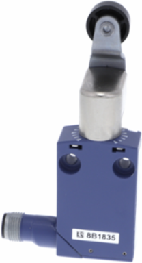 Limit switch, Limit switches XC Standard, XCMD, thermoplastic roller lever, 1C/O, snap, M12