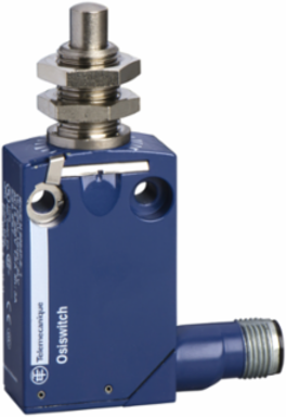 Limit switch, Limit switches XC Standard, XCMD, M12 metal end plunger, 1NC+1 NO, snap, M12