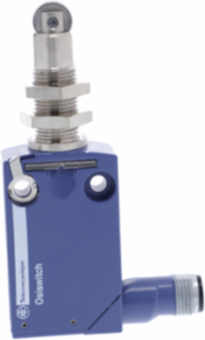 Limit switch, Limit switches XC Standard, XCMD, M12 steel roller plunger, 1NC+1 NO, snap, M12